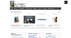Desktop Screenshot of pomfretlibrary.org